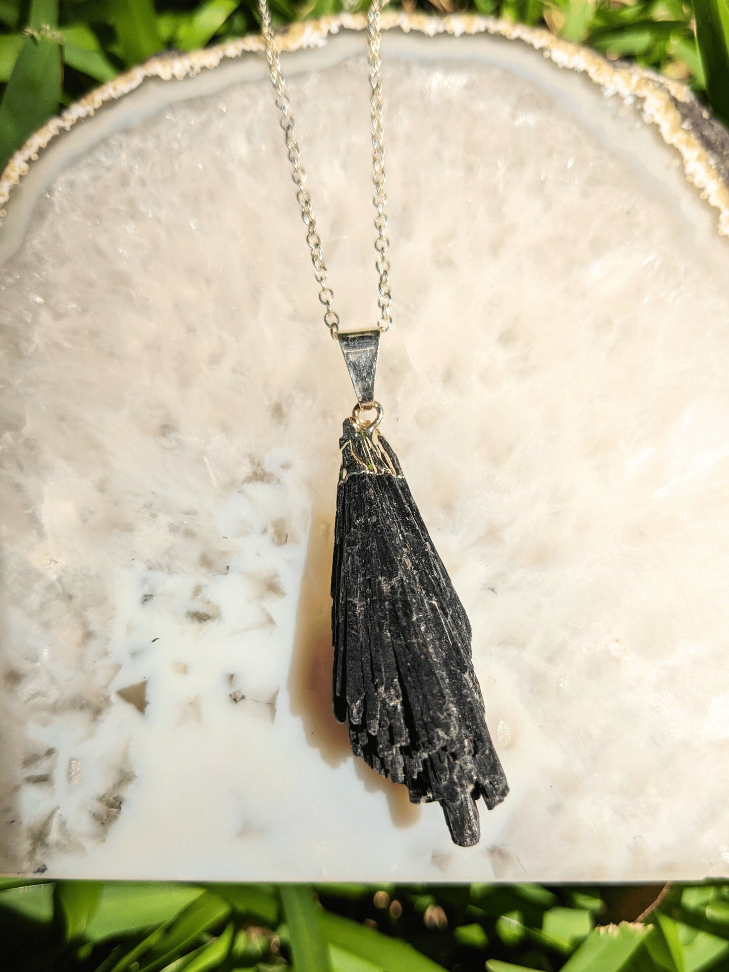 Kyanite Broomstick Necklace